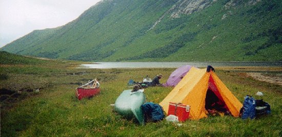 Campsite at the head of Loch Etive
